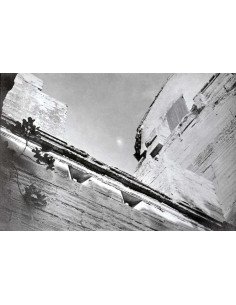 walls low angle view of two walls with closed shutters under the mi...