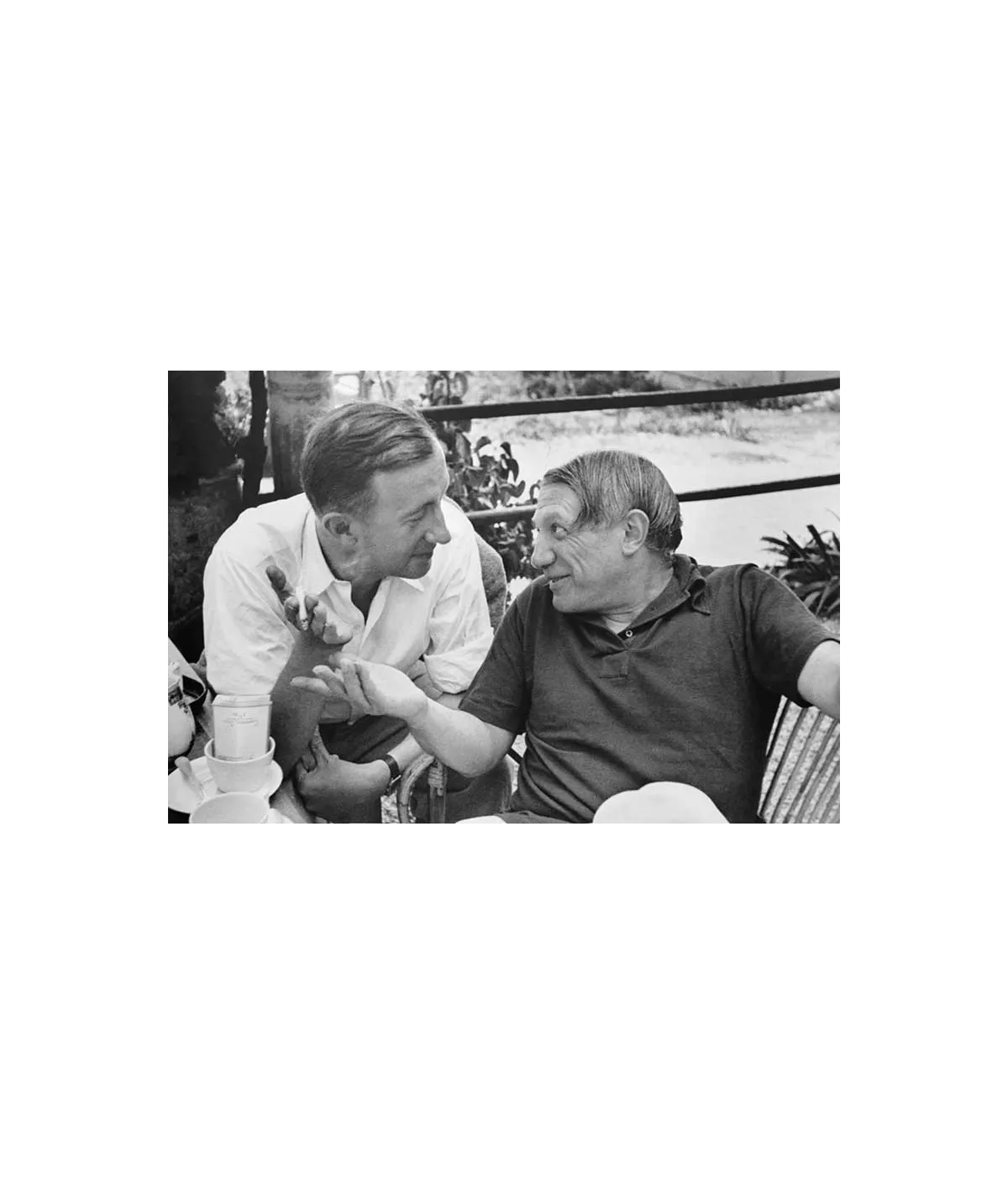 manray|Man Ray photo / TELIMAGE|Paul Eluard and Pablo Picasso||Men