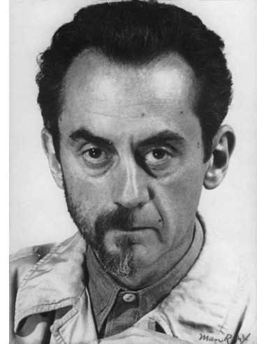 Man Ray, half-shaved Selfportrait, Man Ray half shaved face Man Ray...