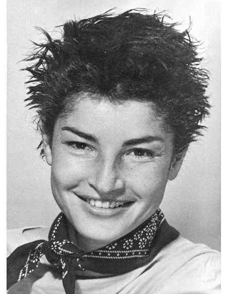 Juliet (bandana) Juliet Brownet, smiling woman, bandana around the ...