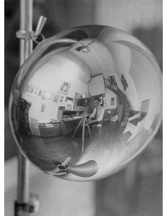 Man Ray (reflection) Man Ray man next to camera on tripod photograp...