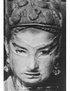 Comme un Dieu chinois portrait de Juliet en superposition avec masq...