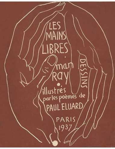 Les Mains Libres, cover cover of the album hands texts, drawing by ...
