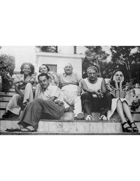 Groupe chez Cuttoli Ady, Man Ray, Mme et M. Cuttoli, Pablo Picasso ...