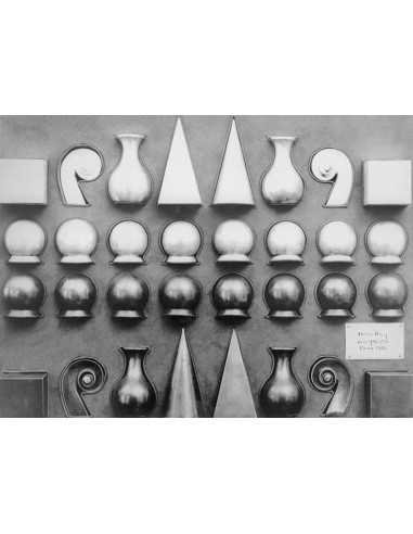 Chess chessboard pieces by Man Ray Chess