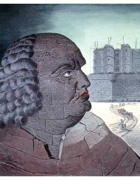 Portrait imaginaire de D.A.F. de Sade 2ème peinture - portrait du m...