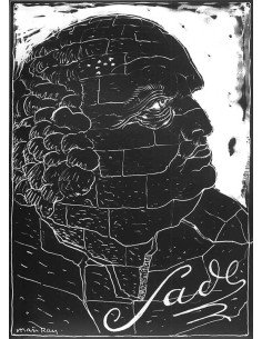 Portrait imaginaire de Sade portrait du marquis de Sade, de profil ...