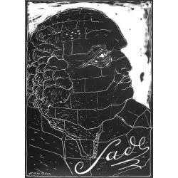 manray|Man Ray photo / TELIMAGE|Imaginary portrait of Sade||Drawing