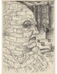 Portrait imaginaire de Sade portrait du marquis de Sade, de profil ...