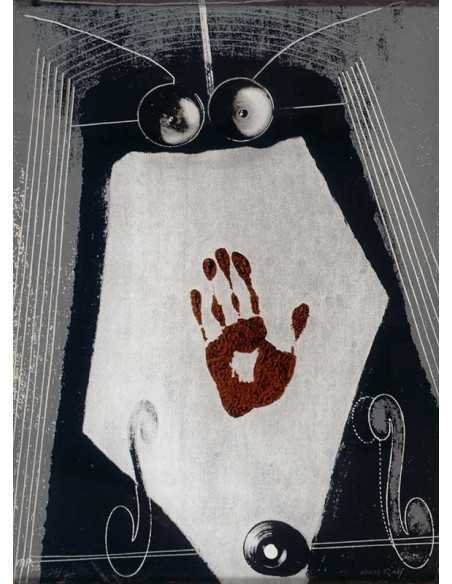 Selfportrait / Autoportrait Sérigraphie sur plexiglass d'après l'ob...