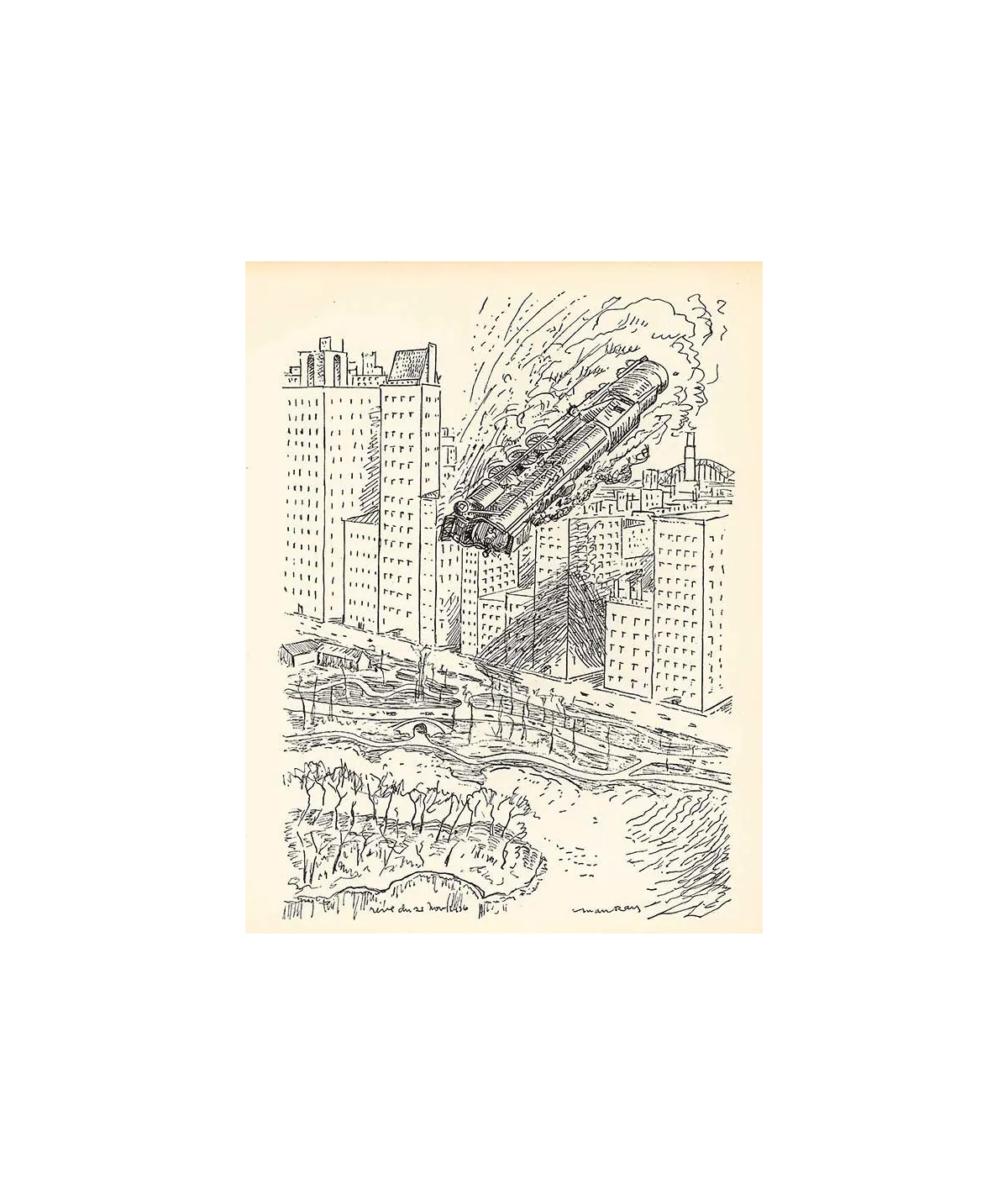 manray|Man Ray photo / TELIMAGE|Les Mains Libres, p.111 : Dream||Drawing