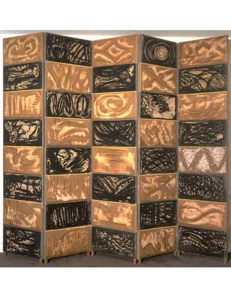 Les vingt jours et nuits de Juliet paravent - couleur brun ou ocre ...