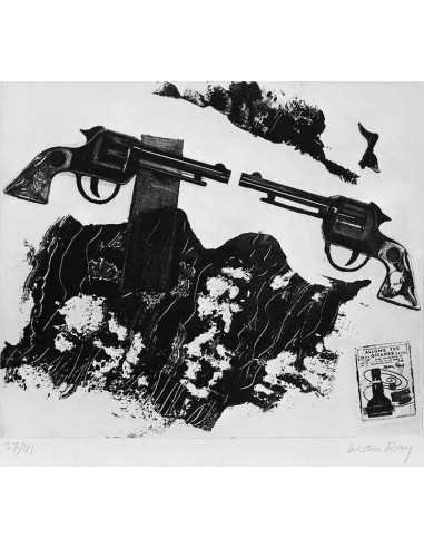 Allume tes gitanes collage avec 2 pistolets se faisant face et boit...