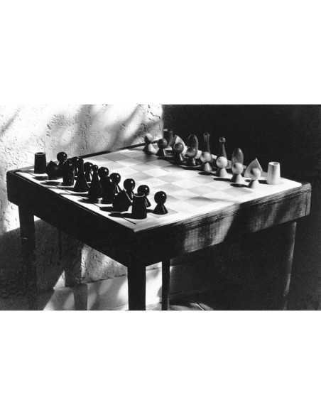 Table de jeu d'echec Table échiquier avec pions de Man Ray Table de...