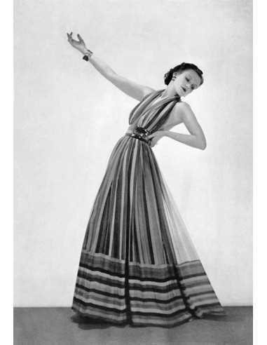 robe de Marcel Rochas publié dans Harper's Bazaar en 1937 robe de M...