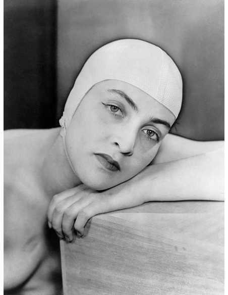 Meret Oppenheim (bonnet de bain) portrait femme avec bonnet de bain...