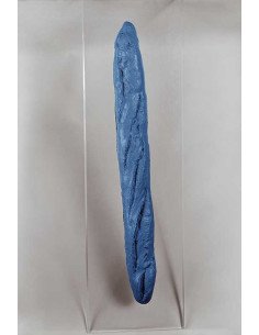 Pain peint Pain peint. Baguette française peinte en bleu : Nourritu...
