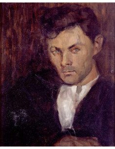 Portrait young man oil on canvas, young man Portrait young man