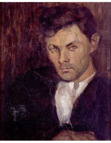 Portrait young man oil on canvas, young man Portrait young man