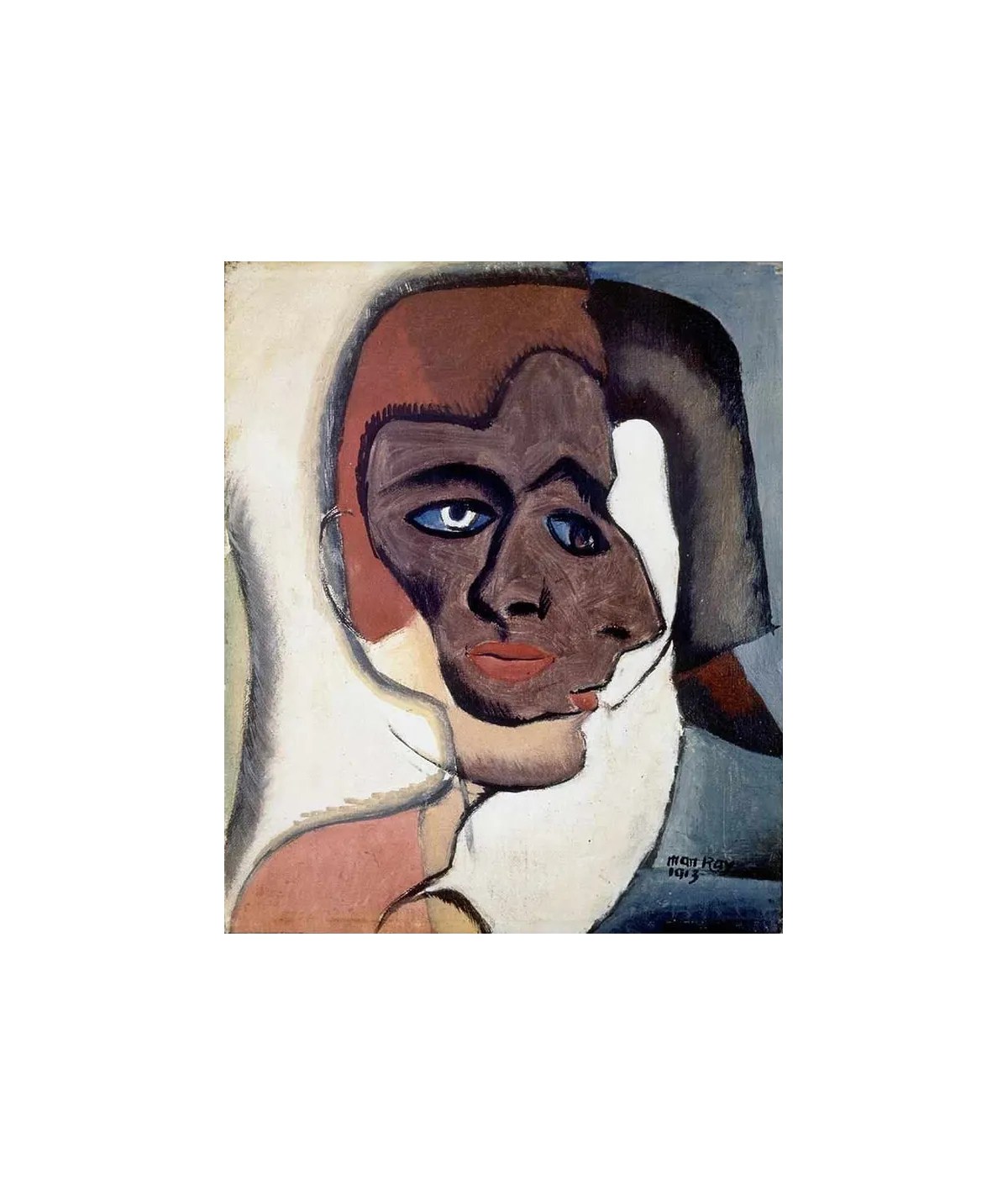 manray|Man Ray photo / TELIMAGE|Dual portrait||Painting