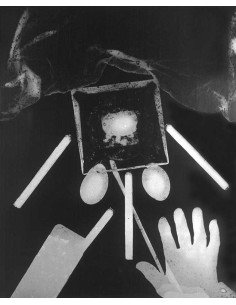 Rayography hand, eggs Composition with hand, eggs Rayography hand, ...