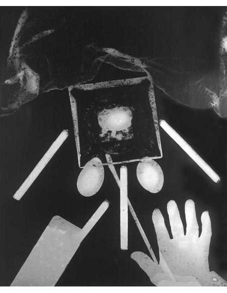 Rayography hand, eggs Composition with hand, eggs Rayography hand, ...