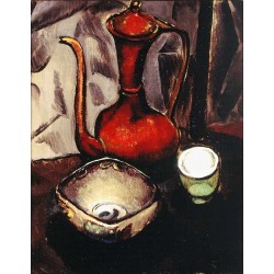 Still Life red tea kettle