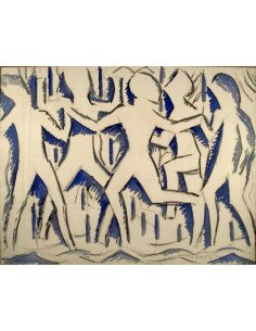 Danse aquarelle - ronde de danseurs Danse