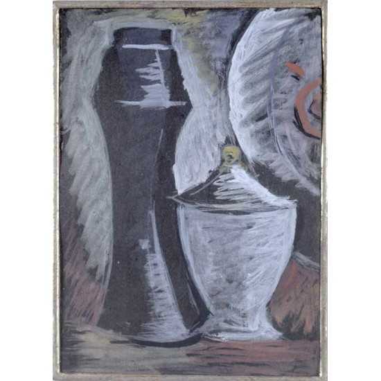 Still life with black vase