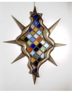 Hommage à Sade Vitrail dans une monture en bronze Hommage à Sade