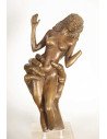 Pouvoir bronze main enserrant le bassin d'une femme nue , d'après u...