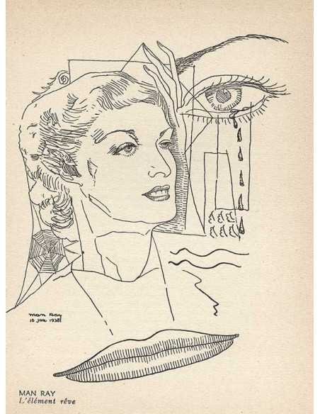 L'élément rêve paru dans Septième Cahiers GLM - mars 1938, p.87 Des...