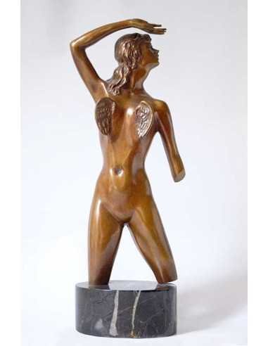 Nu (bronze) bronze de femme nue avec des ailes sur le buste, d'aprè...