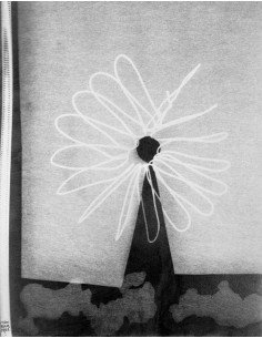 Rayographie (marguerite) Fleur en forme de marguerite faite avec ra...