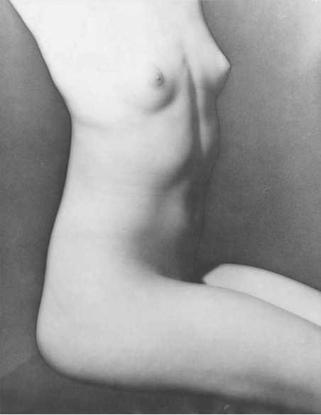 Nu féminin assis Buste de femme nue assise bras levés hors champ so...