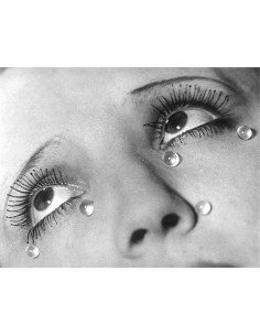 Larmes variante version gros plan sur deux yeux et larmes de verre ...