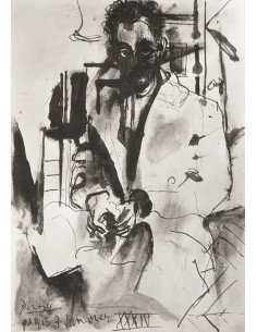 Man Ray par Picasso Dessin de Man Ray par Pablo Picasso publié dans...