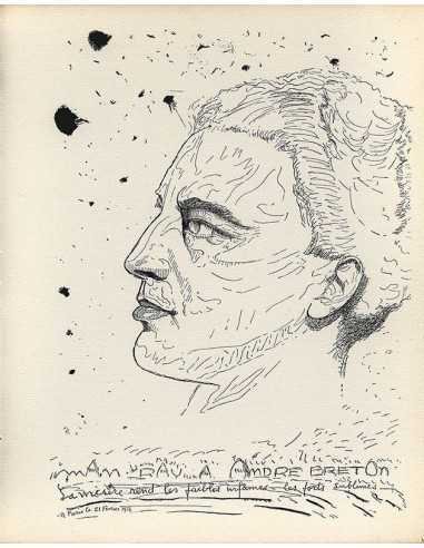Les Mains Libres, p.187 : André Breton inscription : MAN RAY A ANDR...