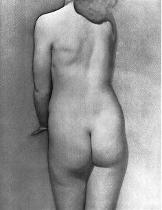 No title (nude from behind)   Female nude from behind, slightly sol...