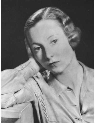 No title (melancholy)   Portrait of woman, arm raised and bent to h...