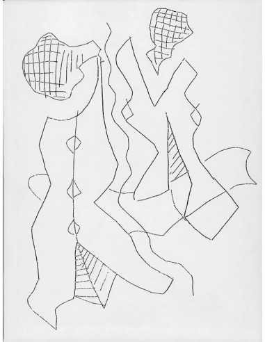 Cliché verre : K... Cliché-verre : dessin par pointe sèche sur plaq...