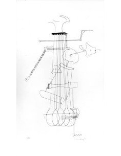 Glass Plate Eggbeater Glass-plate : drypoint drawing on plate or ge...