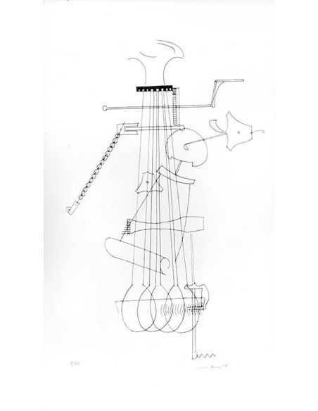 Glass Plate Eggbeater Glass-plate : drypoint drawing on plate or ge...