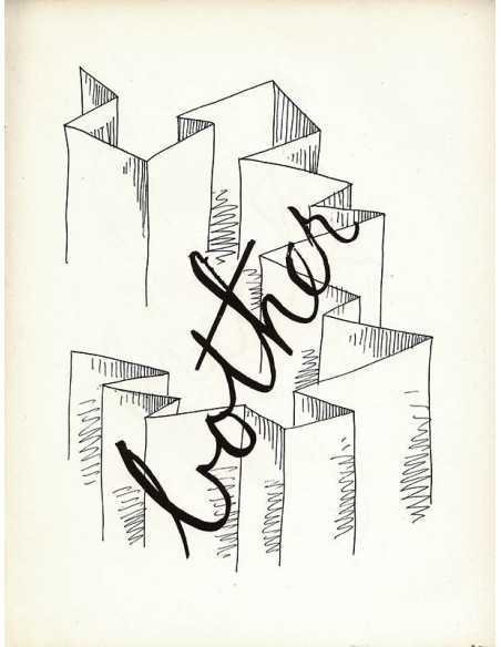 Bother dessin pour illustrer la lettre B Alphabet for Adults - 1948...