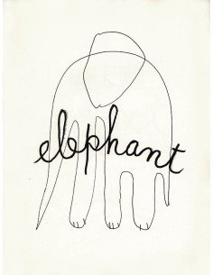 Elephant dessin pour illustrer la lettre E Alphabet for Adults - 19...