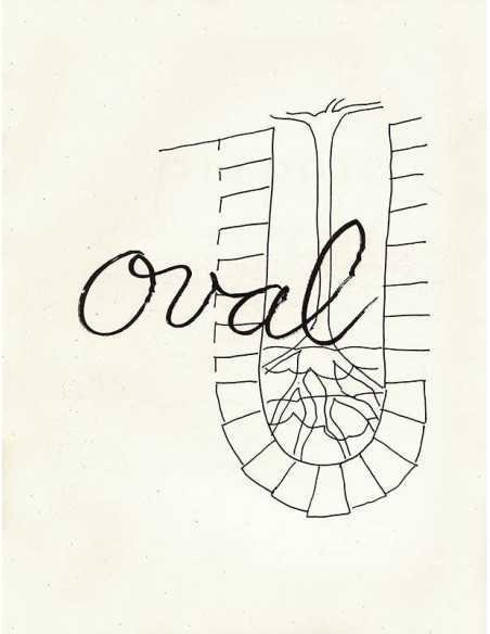 Oval dessin pour illustrer la lettre O Alphabet for Adults - 1948 (...