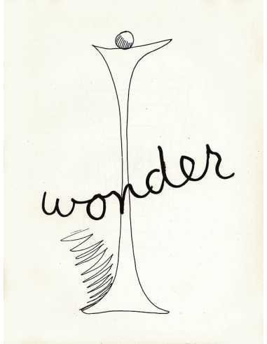 Wonder dessin pour illustrer la lettre W Alphabet for Adults - 1948...