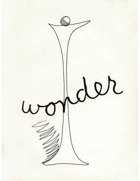 Wonder dessin pour illustrer la lettre W Alphabet for Adults - 1948...