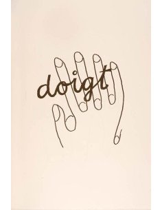 doigt "finger" (Alphabet pour Adultes) Drawing  to illustrate the l...