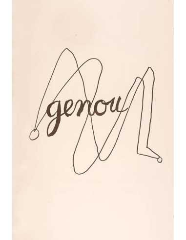 genou (Alphabet pour Adultes) Dessin pour illustrer la lettre G (co...